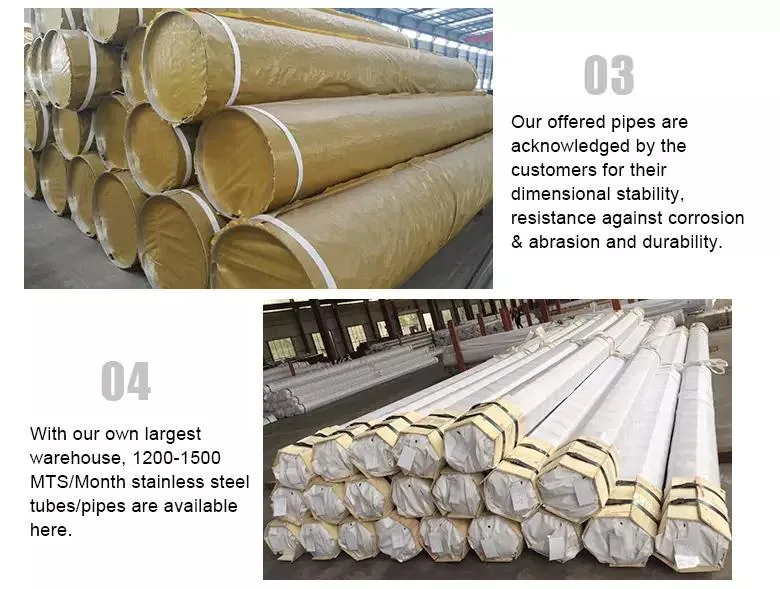 Hot Selling 304 Seamless Stainless Steel Pipe Metal Oval Tube 316 Round Pipe Railing Shaped Tubing Fittings