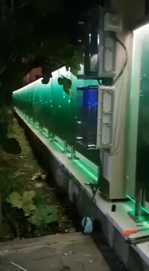Shenzhen Glass Railing with LED Spigot Glass Railing 2205 Frame Railing