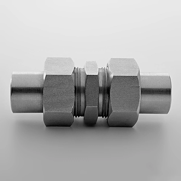 Stainless Steel Hydraulic Tube Fittings Railing Double Straight Butt Welding Fittings