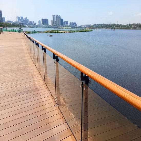 Aluminum U Channel Glass Railing Frameless Glass Railing System