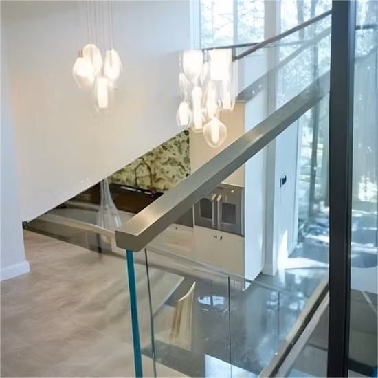 Modern Glass Railing and Aluminum Post Glass Railing