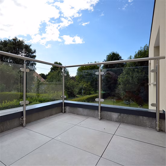 Fabrikpreise DIY-Geländerpfosten-Glasbalustradenbeschläge mit Treppen-Handlauf-Glasgeländer