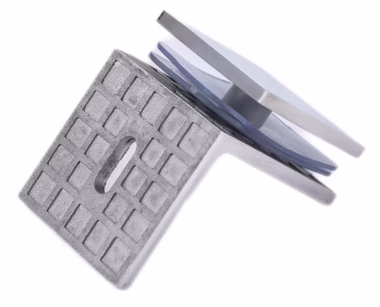 Hersteller von Duschraum-Hardware, 90-Grad-Glasverbinder, Edelstahl-Glasklemme, Wand-zu-Glas-Klemme