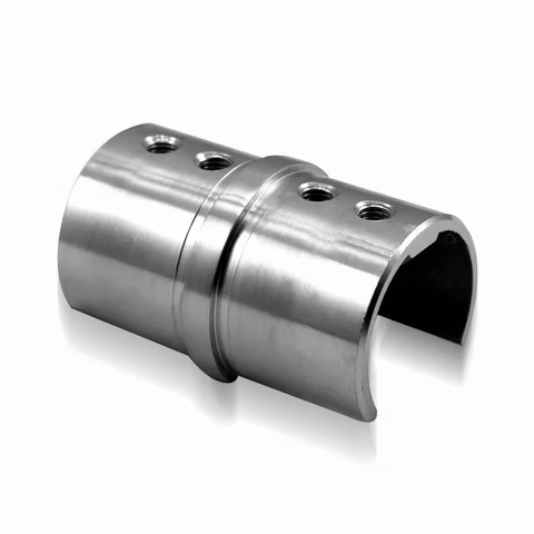 Endkappe aus Edelstahl für Schlitzrohr/Glasgeländer/Glasbalustrade/Balkongeländer/Baluster