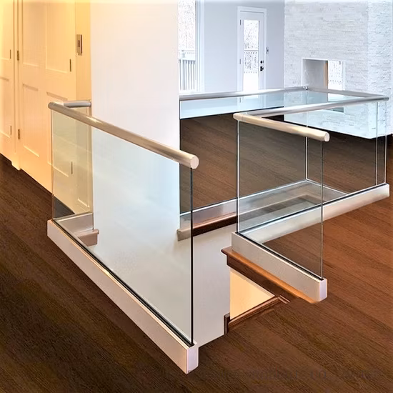 Aluminium-Terrassendielen, rahmenloses Balkongeländer aus Glas