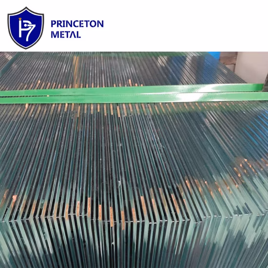 Princeton Metall-Aluminium-Halbrahmen-Geländer und Balustrade aus gehärtetem Glas für Deck und Balkon