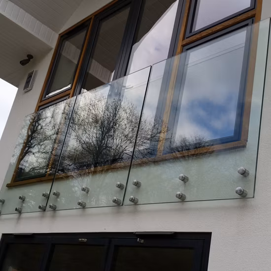 Heißer Verkauf Runde Balustrade Rahmenlose Glasbefestigung Abstandshalter