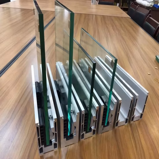 Rahmenloses U-Profil-Glasgeländer mit Aluminiumprofil