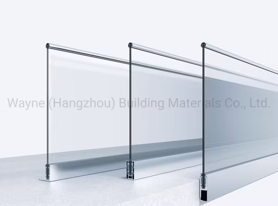 Direkt ab Werk Preis: Rahmenloser Treppenhandlauf aus gehärtetem Verbundglas aus Edelstahl, Balustrade, Baluster, Aluminium, U-Profil-Balkongeländer aus Aluminium